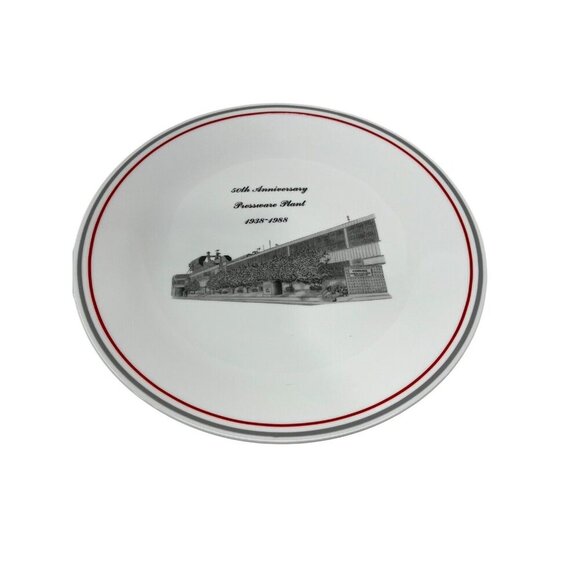 Corelle 50th Anniversary Pressware Plant Plate 10.25" Plate 1938-1988 Corning - Picture 1 of 4